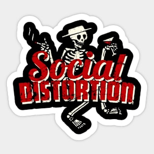 social distortion skelly Sticker